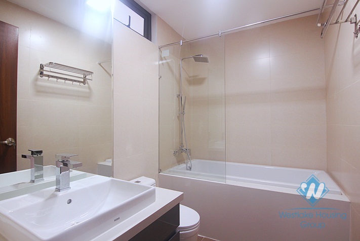 New lake view  one bedroom apartment for rent in To Ngoc Van street, Tay Ho district, Ha Noi